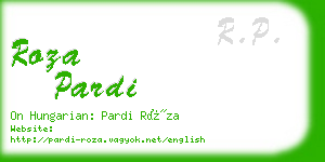 roza pardi business card